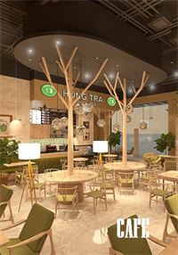 Thiết kế nội thất nhà hàng cafe - trà đạo